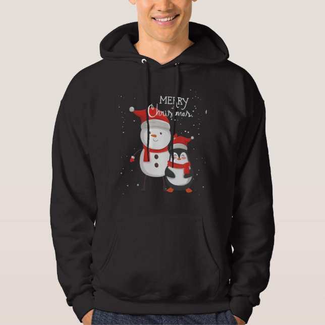 Moletom Feliz Natal Impressão Hoodie (Frente)