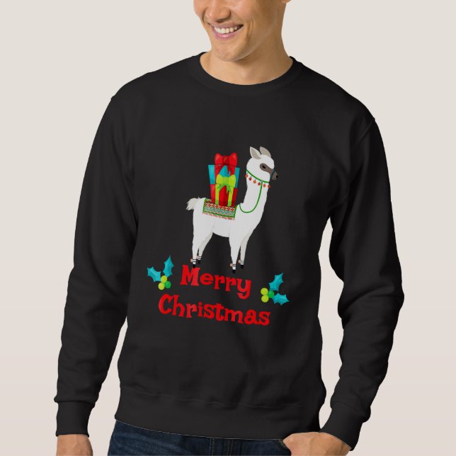 Moletom Feliz Natal LLama Alpaca (Frente)