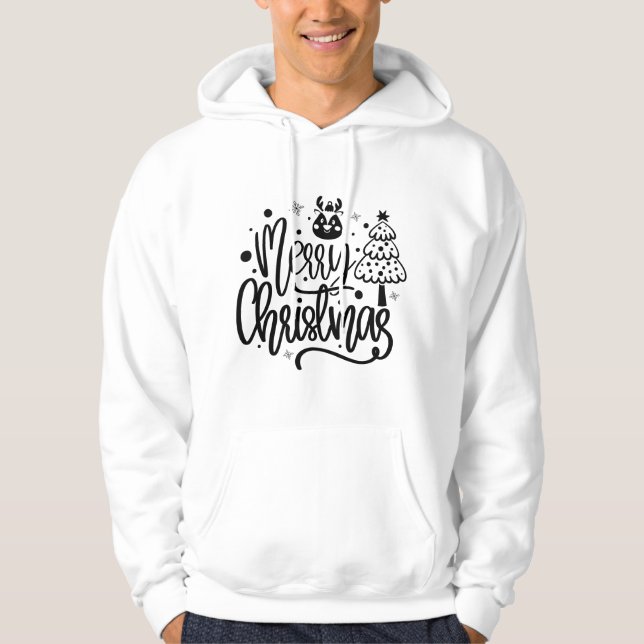 Moletom Feliz Natal Minimalista Hoodies (Frente)