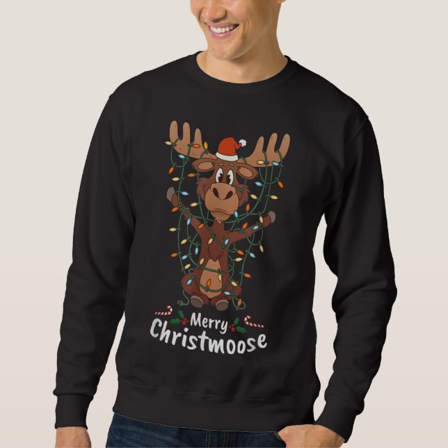Moletom Feliz Natal Mose Natal Mose Xmas Tree Light (Frente)