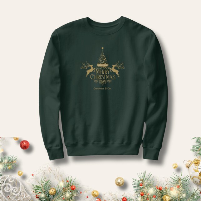 Moletom Feliz Natal Nome Personalizado para Equipe Corpora (Criador carregado)