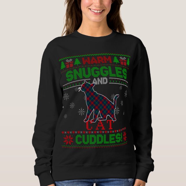 Moletom Feliz Natal Pajama Feia Doce Xadrez (Frente)