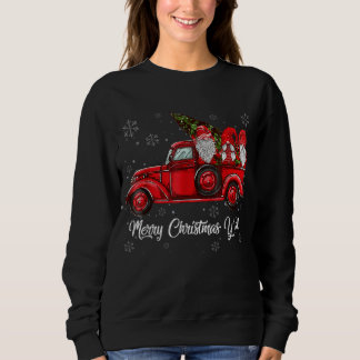 Moletom Feliz Natal, Papais noeis dos Gnomos Retro Caminhã