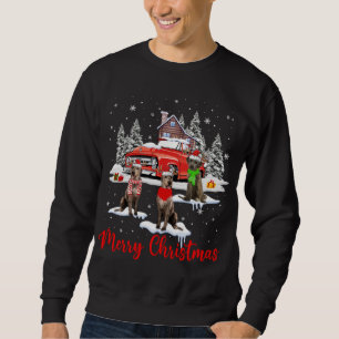 Moletom Feliz Natal Papais noeis Reindeer Irish Wolfhound 