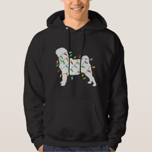 Moletom Feliz Natal para Cachorro Vestido Luzes de Natal