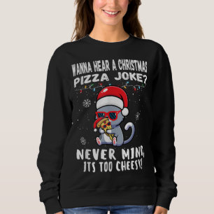 Moletom Feliz Natal Pizza Piada Santa Hat Xmas