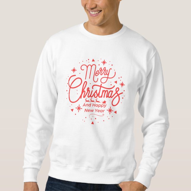 Moletom Feliz Natal Retro T-Shirt, Natais vintages (Frente)