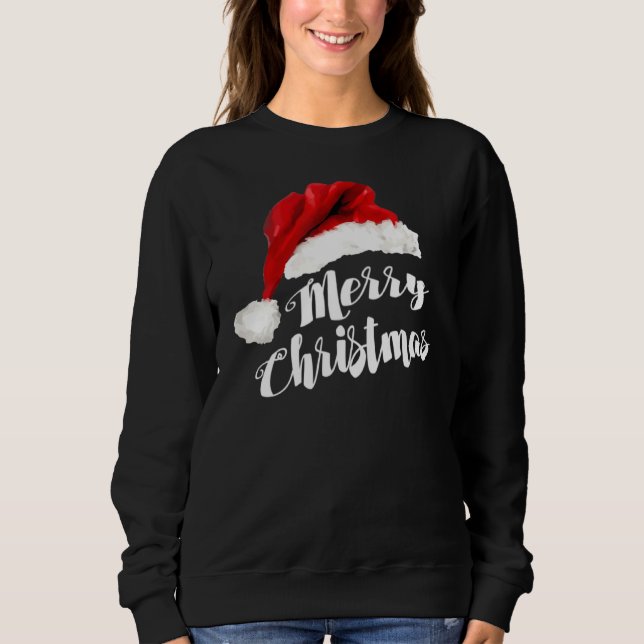 Moletom Feliz Natal Santa Hat (Frente)
