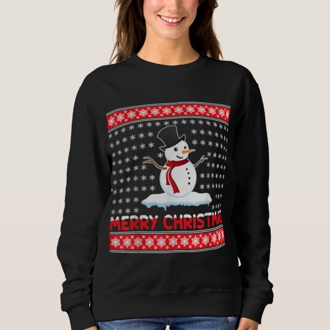 Moletom Feliz Natal Snowman (Frente)