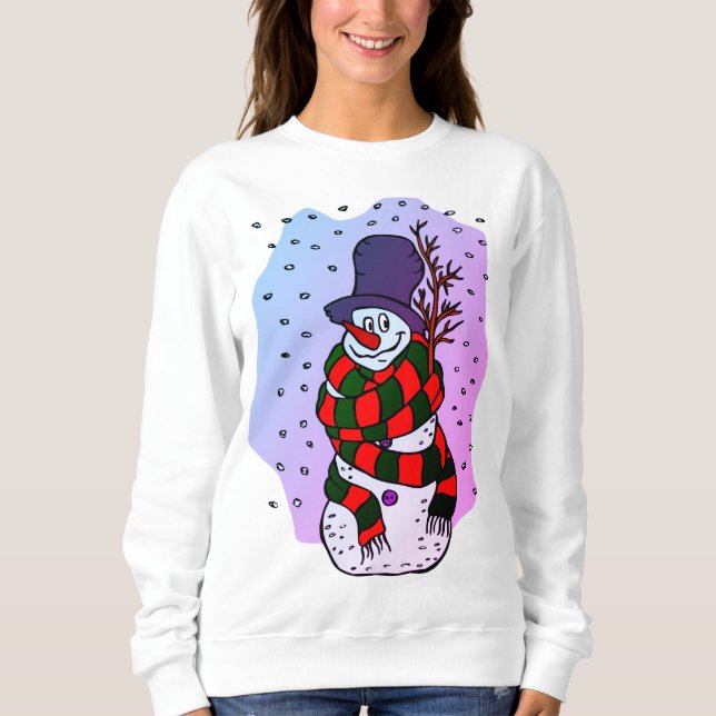 Moletom Feliz Natal Snowman (Frente)