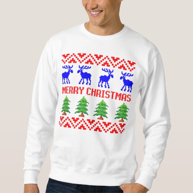 Moletom Feliz Natal Ugly Sweater (Frente)