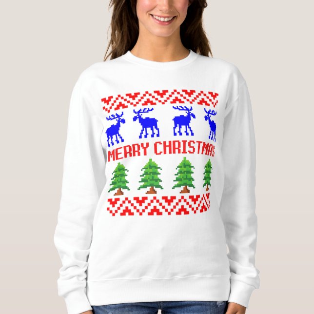 Moletom Feliz Natal Ugly Sweater (Frente)