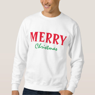 MOLETOM FELIZ NATAL VERMELHO DE NATAL VERMELHO TIPOGRAFIA