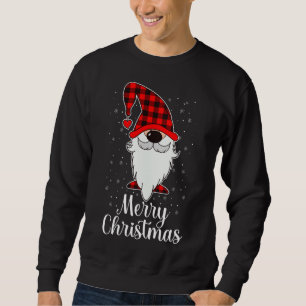 Moletom Feliz Natal Xadrez de Buffalo Gnomo Snow Lover Xma