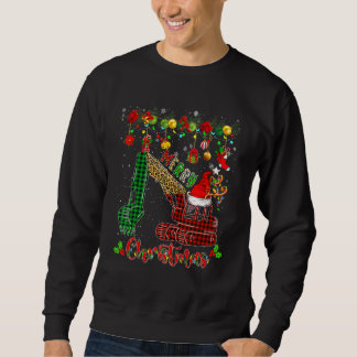 Moletom Feliz Natal Xadrez Leopardo Papai Noel Rena Elfo E
