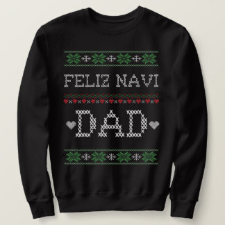 Moletom FELIZ NAVI PAI de natal engraçado