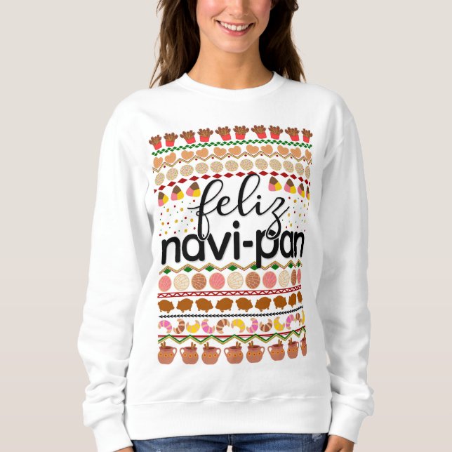 Moletom Feliz Navidad Pan Dulce Sweater (Frente)