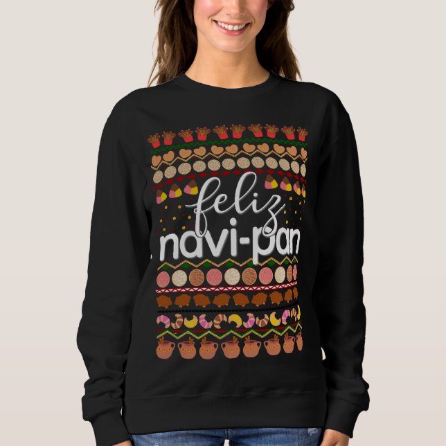 Moletom Feliz Navidad Pan Dulce Sweater (Frente)