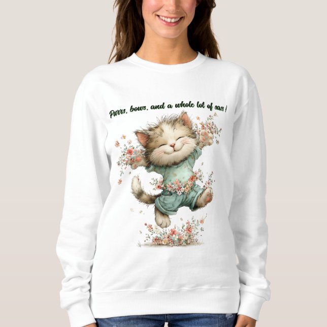Moletom Feliz O Gato  (Frente)
