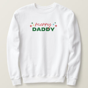 Moletom Feliz Papai Cute Colorido Script Natal