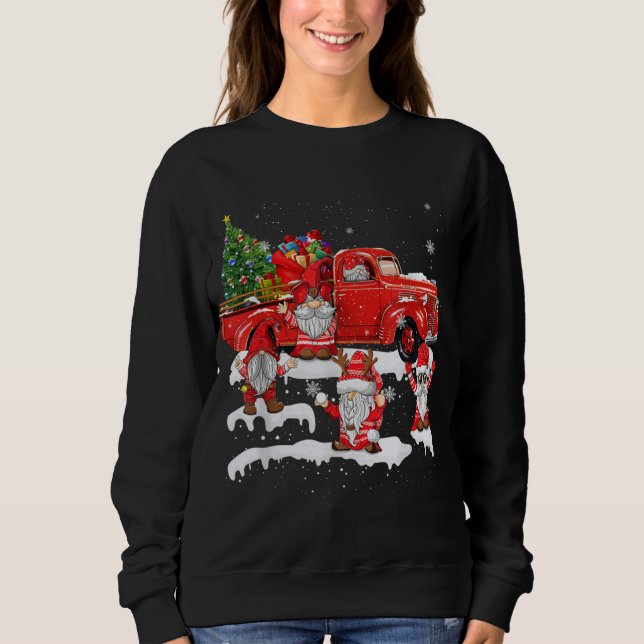 Moletom Feliz Papai noel de Natal Gnomo com Gnomos de Cami (Frente)