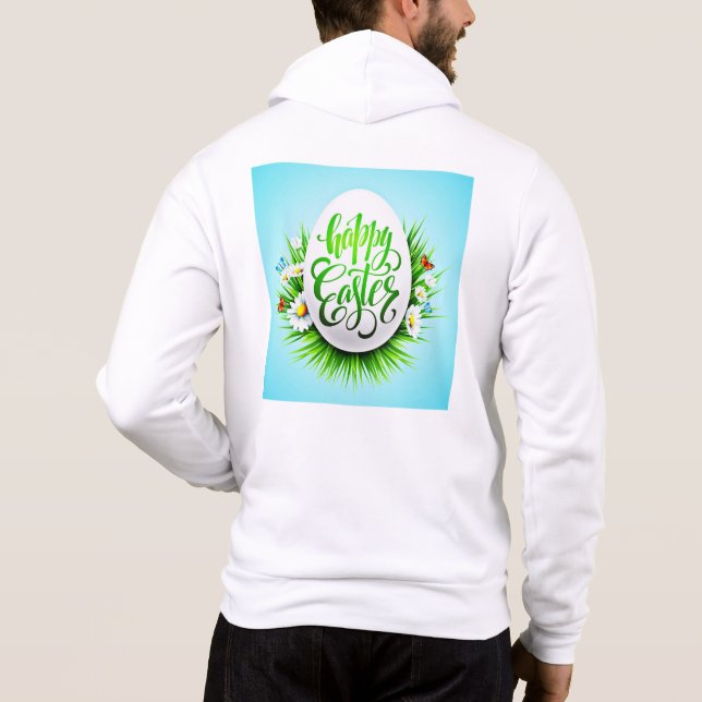 Moletom Feliz Páscoa com Flores de Primavera-23180 (Verso)