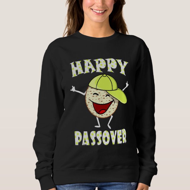Moletom Feliz Passover Matzah Jewish Seder Matzo Passover (Frente)