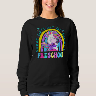 Moletom Feliz Pré-Escolas Elétricas de Guitarra Unicorn