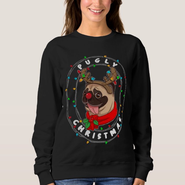 Moletom Feliz pugmas Clássico T-Shirt 189 (Frente)