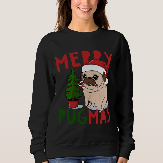 Moletom Feliz Pugmas Enxuca Natal Clássica T-Shirt 5 (Frente)