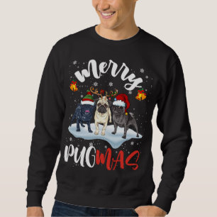 Moletom Feliz Pugmas Papais noeis Engraçados Reindeer Elf