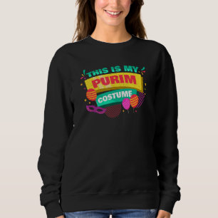 Moletom Feliz Purim Idea Máscara Bonita Hebraico Judeu H