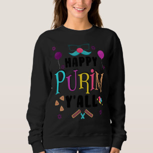 Moletom Feliz Purim Todos Feriados Judeus Figurino Engraça