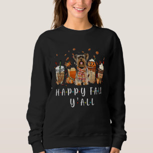 Moletom Feliz Queda Y'all Yorkshire Terrier Coffee Pump