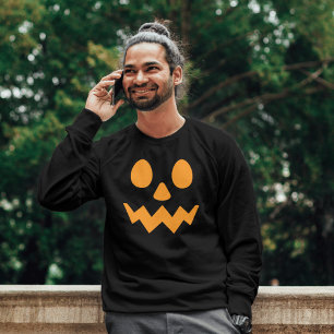 Moletom Feliz rosto de abóbora assustador do Halloween