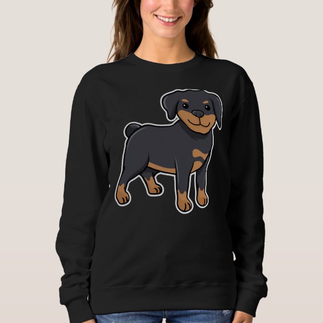 Moletom Feliz Rottweiler 34 (Frente)