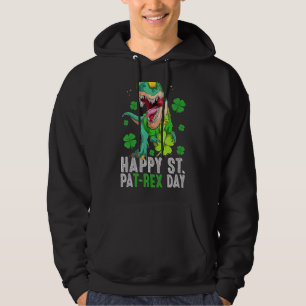 Moletom Feliz Rua do T Rex Saint Patrick S Day Dinosaur Bo