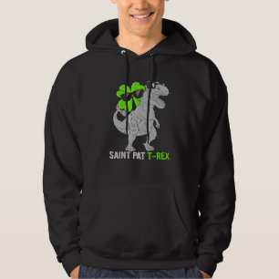 Moletom Feliz Rua no T Rex Saint Patrick Dinosaur Bo