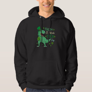 Moletom Feliz Rua no T-Rex Saint Patrick Dinosaur Bo