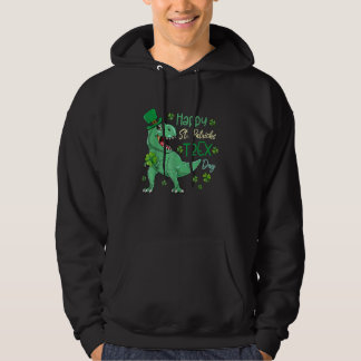 Moletom Feliz Rua no T Rex Saint Patrick Dinosaur Bo