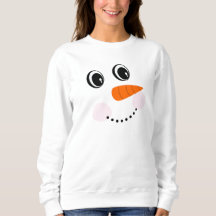 Feliz Sorriso Engraçado /Snowman Face T-Shirt