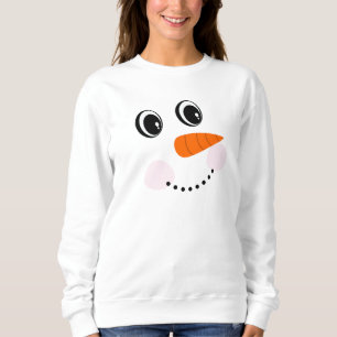Moletom Feliz Sorriso Engraçado /Snowman Face T-Shirt