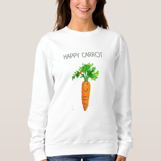 Moletom Feliz T-Shirt de Cenoura (Frente)
