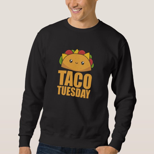Moletom Feliz Taco Terça-feira - Comida mexicana (Frente)