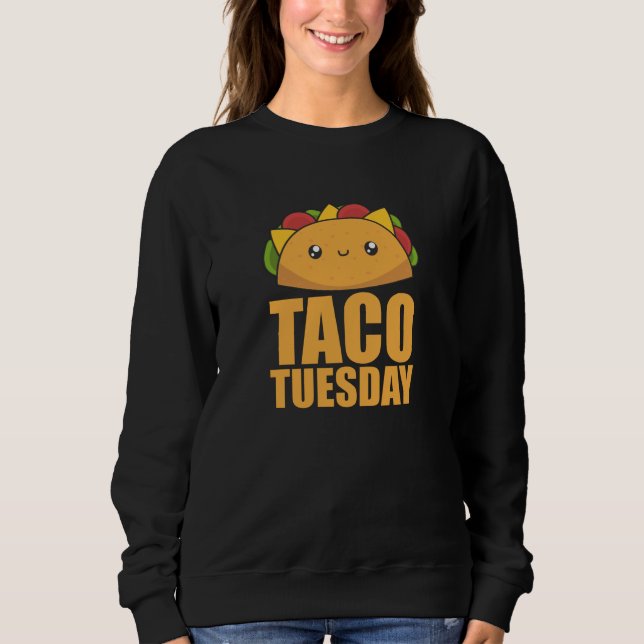Moletom Feliz Taco Terça-feira - Comida mexicana (Frente)