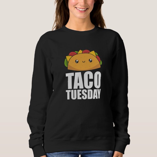 Moletom Feliz Taco Terça-feira - Comida mexicana (Frente)