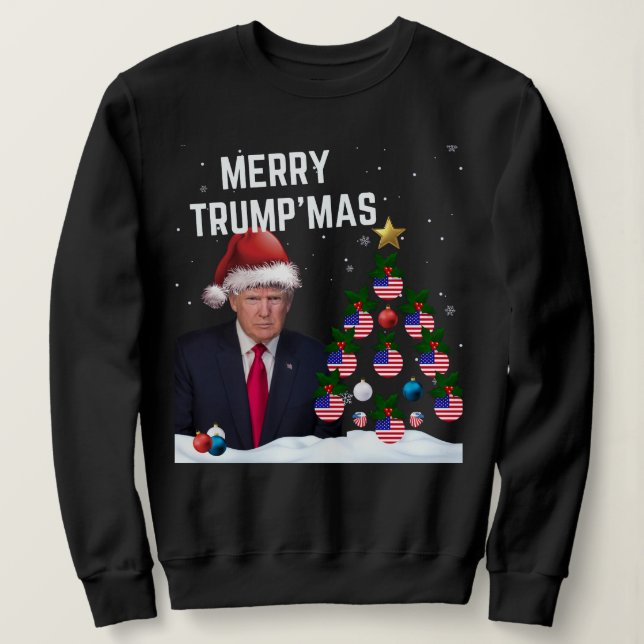 Moletom Feliz TRUMP'MAS Natal (Frente do Design)