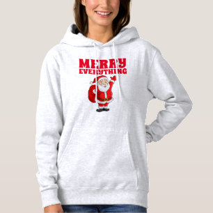 MOLETOM FELIZ TUDO O RETRO NATAL T-SHIRTS HOODIE
