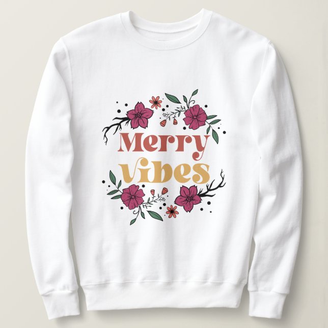 Moletom Feliz vibe natal (Frente do Design)