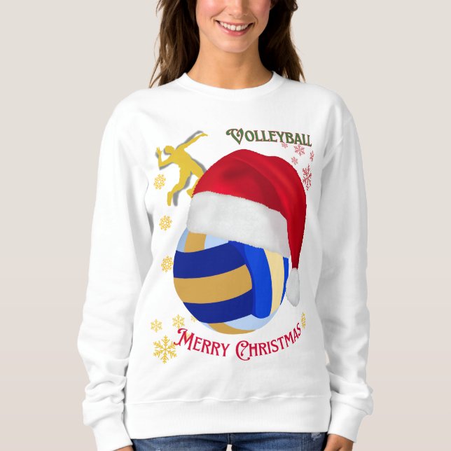Moletom Feliz Voleibol de Natal (Frente)